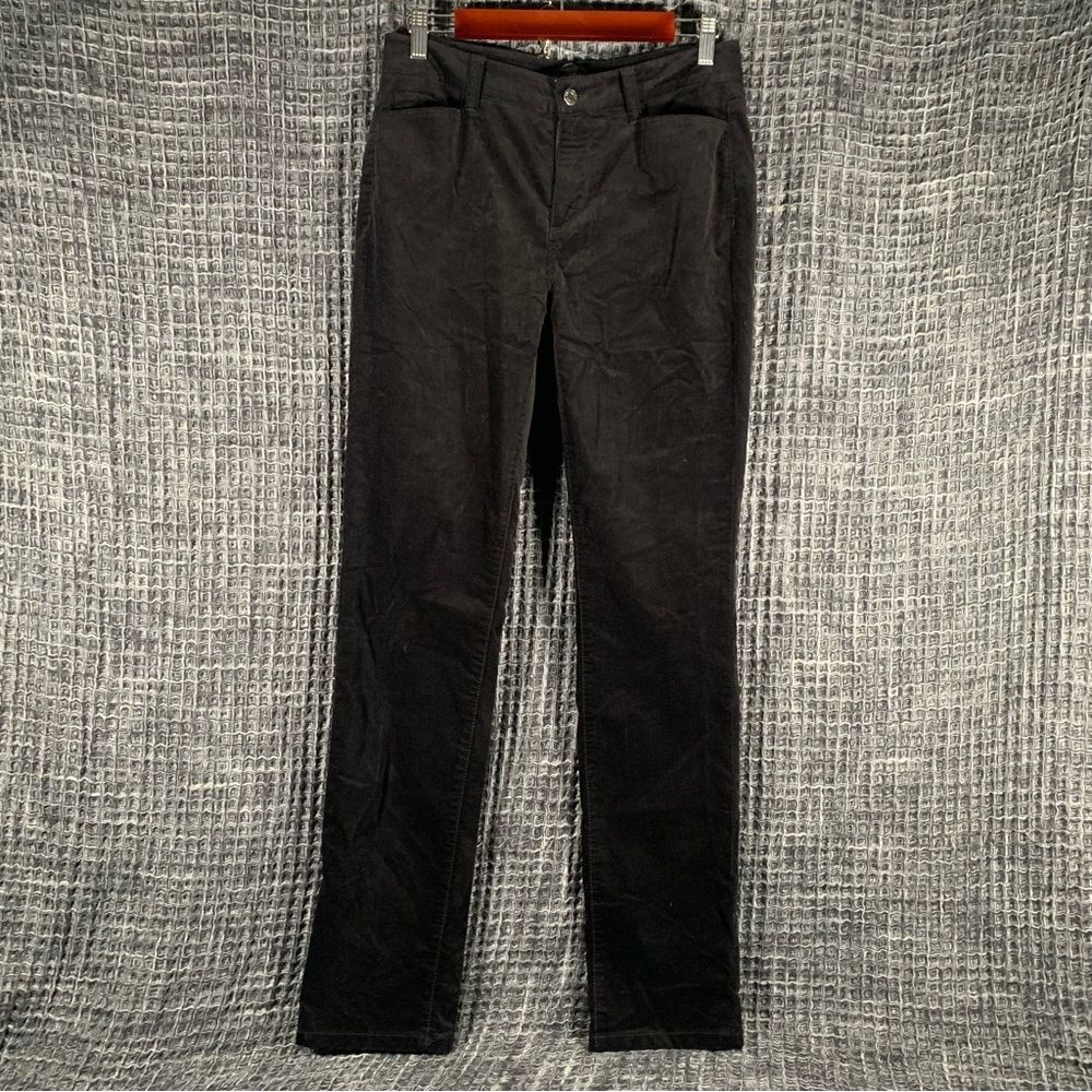 TALBOTS Women;s Winter Fall Black Heritage Velveteen Pants Size 4 #783